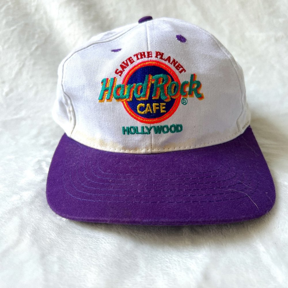 Vintage HOLLYWOOD Hard Rock Cafe Snapback Hat​